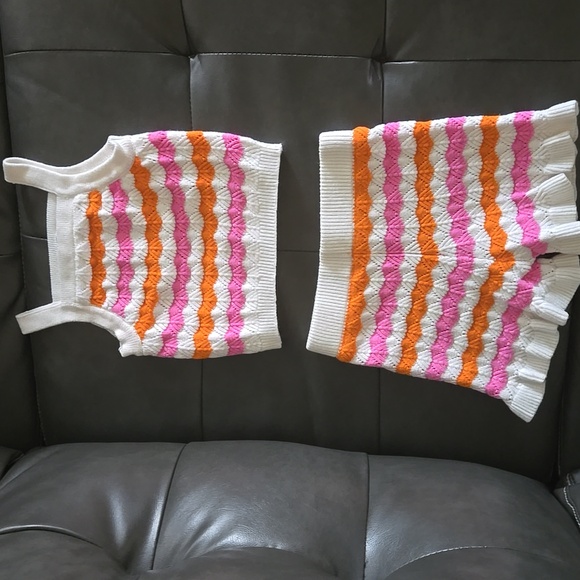Rare Editions Pink and Orange Kids Matching Set - Picture 1 of 1